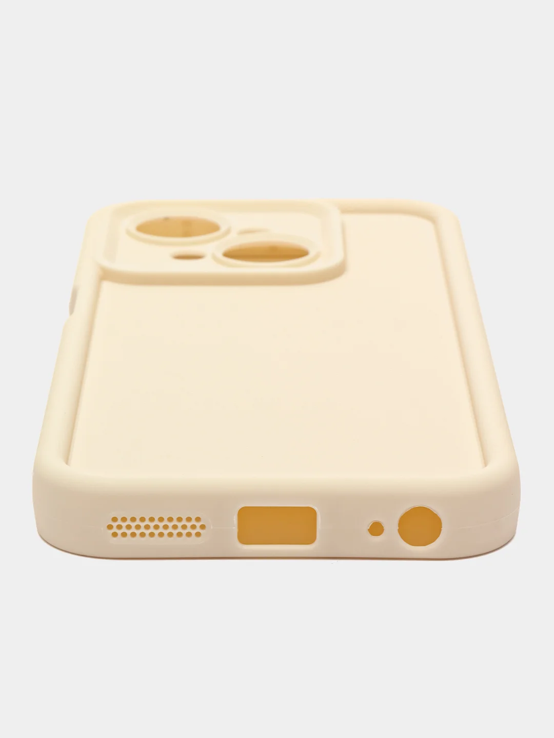 Молочный чехол для Tecno Spark Go1/ Go 2025 (Tecno Го1 / Го 2025), противоударный, с бортиками