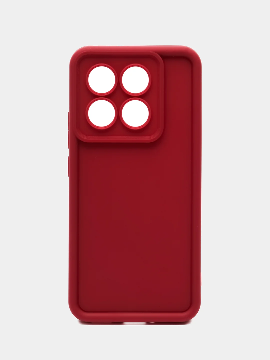 Бордовый чехол для Xiaomi 14T (Сяоми 14Т), противоударный, с бортиками