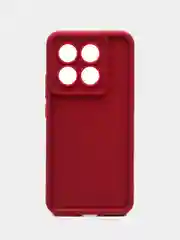 Бордовый чехол для Xiaomi 14T (Сяоми 14Т), противоударный, с бортиками