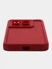Бордовый чехол для Xiaomi 14T (Сяоми 14Т), противоударный, с бортиками