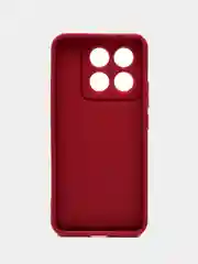 Бордовый чехол для Xiaomi 14T (Сяоми 14Т), противоударный, с бортиками