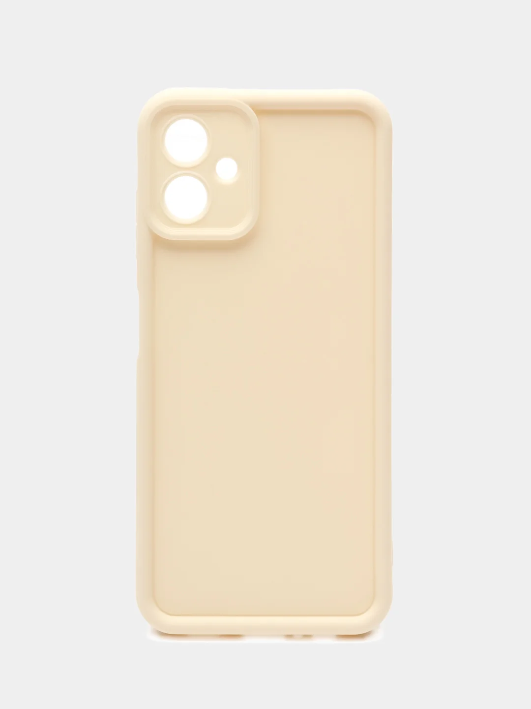 Молочный чехол для Samsung Galaxy A06 (Самсунг Галакси A06), противоударный, с бортиками