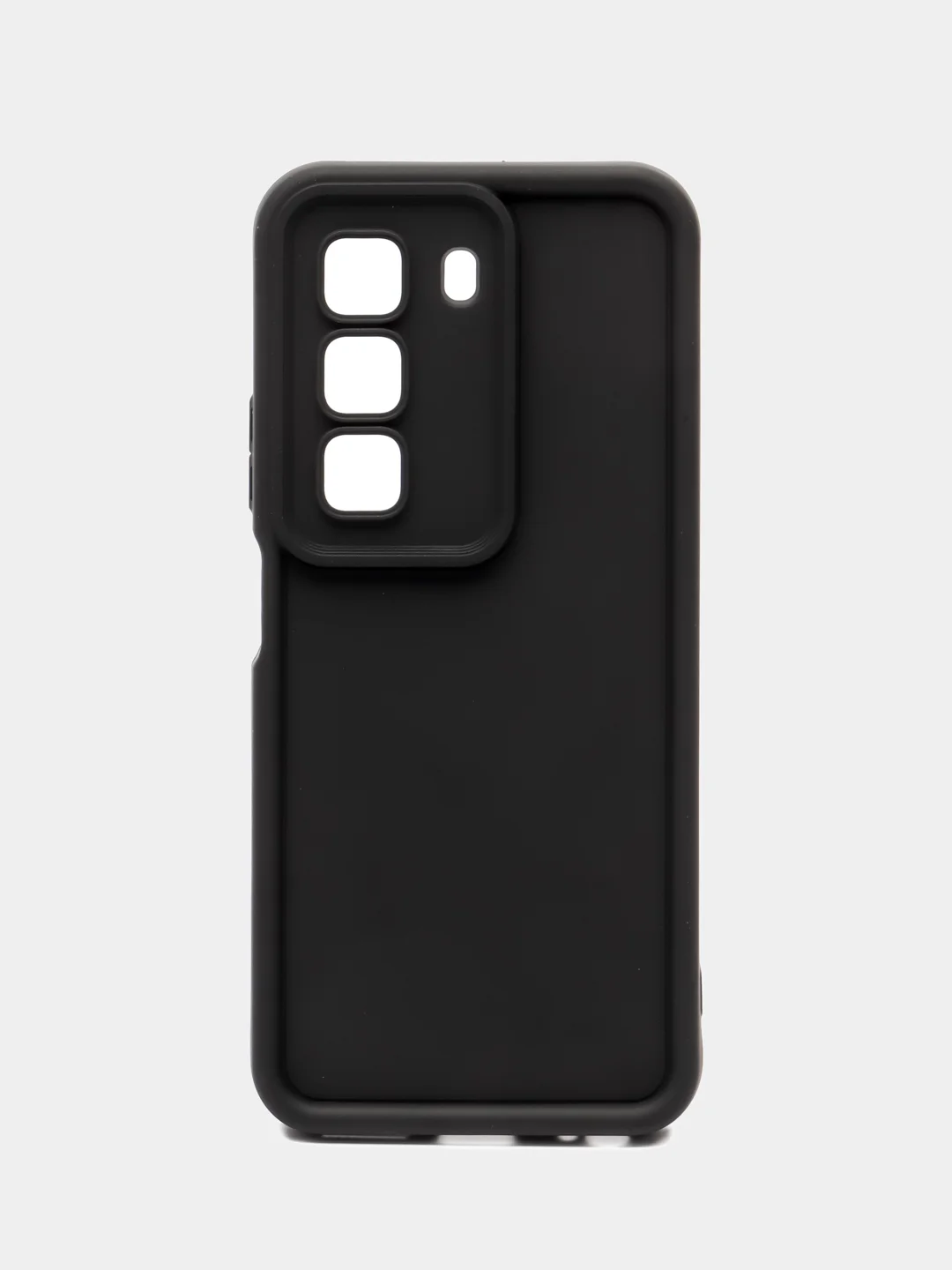 Черный чехол для Infinix HOT 50 4G (Инфиникс Хот 50 4 джи), противоударный, с бортиками