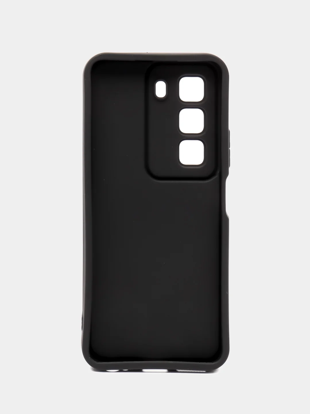 Черный чехол для Infinix HOT 50 4G (Инфиникс Хот 50 4 джи), противоударный, с бортиками