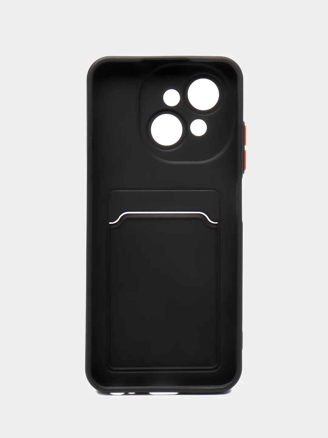 Черный чехол для Tecno Spark Go1/ Go 2025 (Техно Го1 / Го 2025),  с карманом для карт