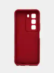 Бордовый чехол для Infinix HOT 50 4G (Инфиникс Хот 50 4 джи), противоударный, с бортиками