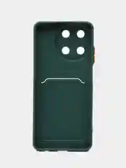 Синий меланж чехол для  Realme 11 4G (Реалми 11 4 джи), с карманом для карт