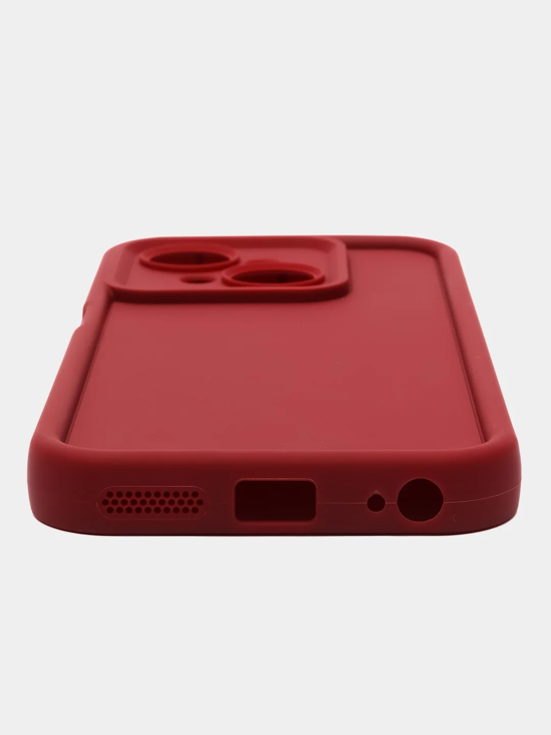 Бордовый чехол для Tecno Spark Go1/ Go 2025 (Tecno Го1 / Го 2025), противоударный, с бортиками