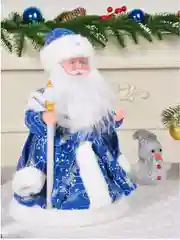 Синий дед мороз музыкальный . Снегурочка музыкальная . Игрушка под елку