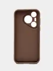 Коричневый чехол для Huawei Pura 70 (Хуавей пура 70), противоударный, с бортиками