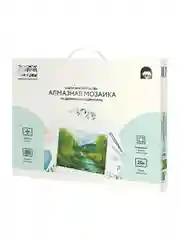 Алмазная мозаика ТРИ СОВЫ "Горная река", 40х50 см, холст на деревянном подрамнике