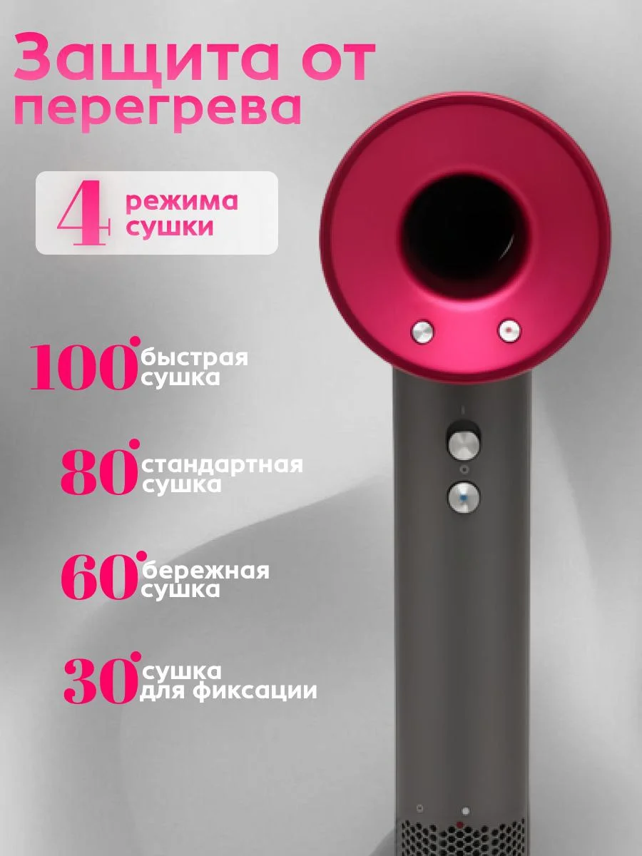 Фен для волос Leafless hair drier Профессиональный Ионизация 1600Вт