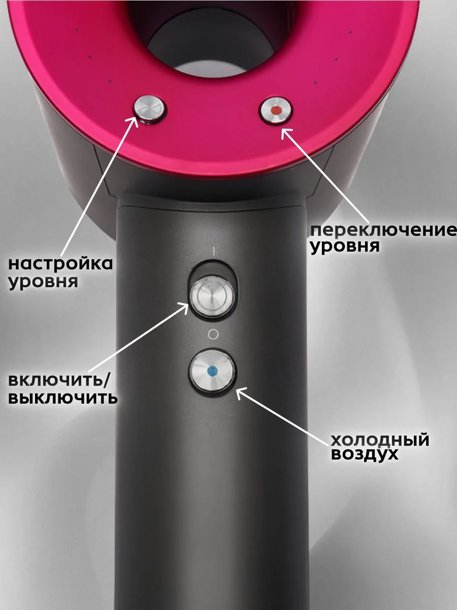 Фен для волос Leafless hair drier Профессиональный Ионизация 1600Вт