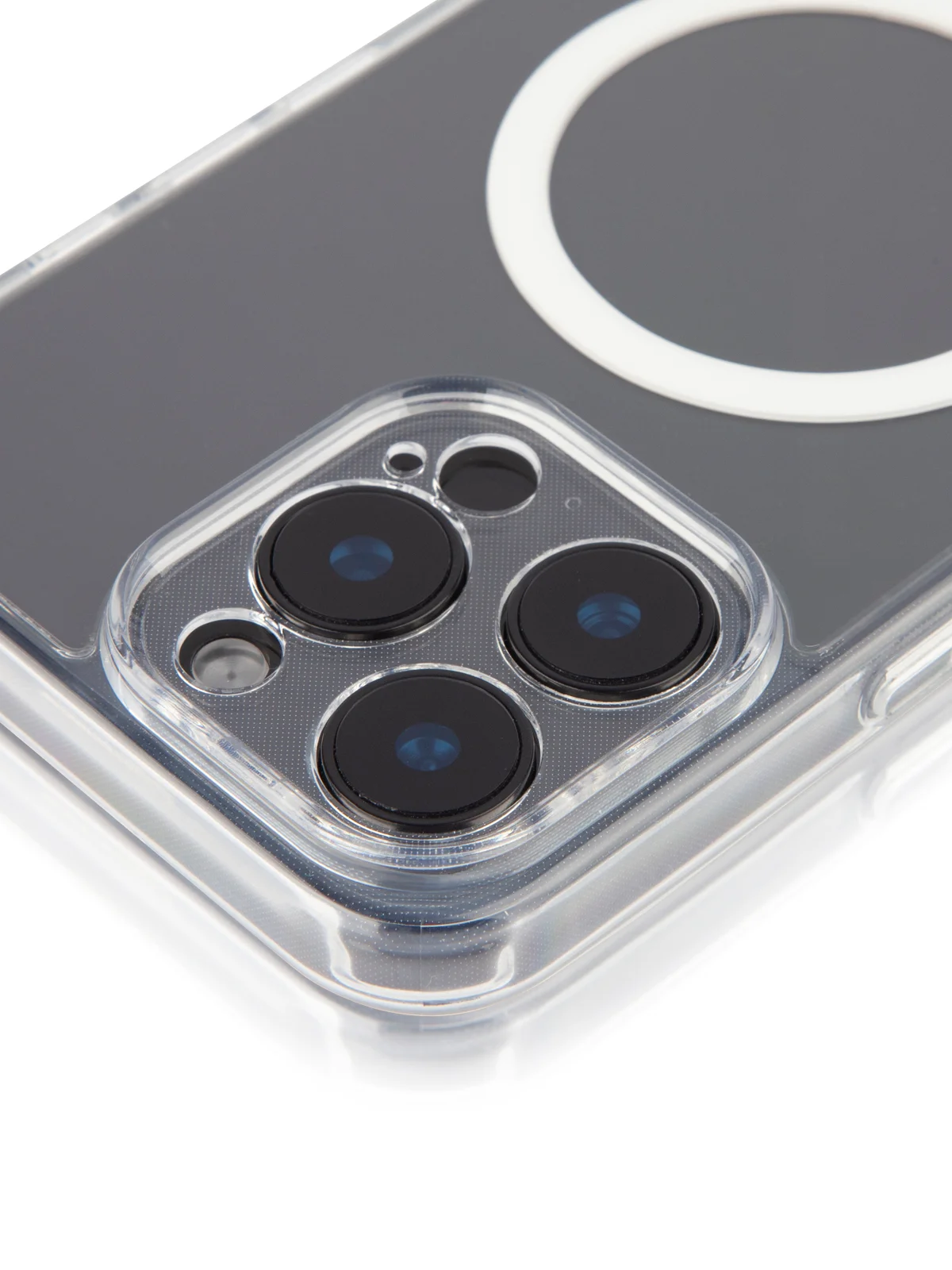 Прозрачный чехол MagSafe для iPhone 16, Pro, Max, Plus пластиковый с силиконом BROSCORP защитой камер