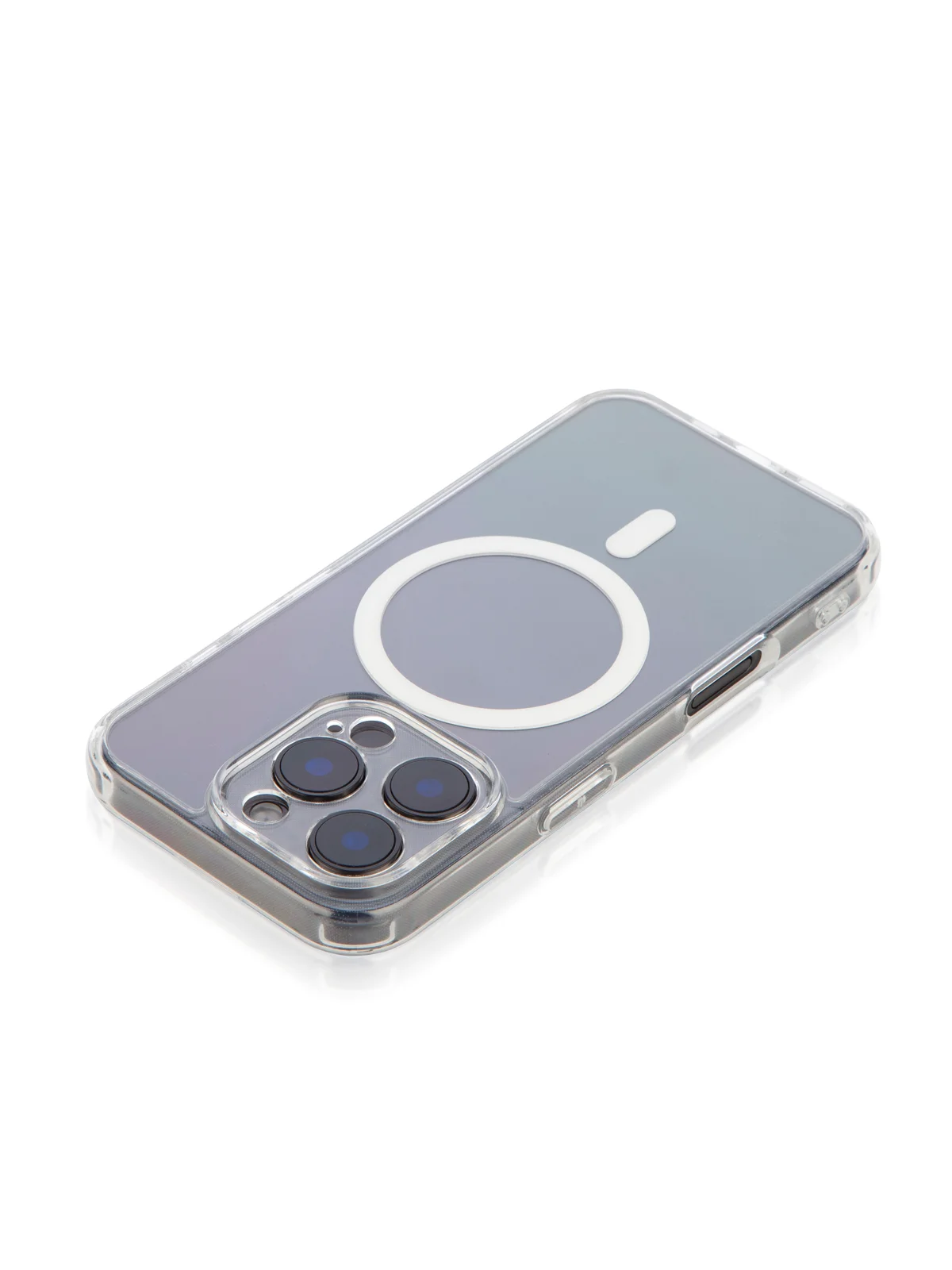 Прозрачный чехол MagSafe для iPhone 16, Pro, Max, Plus пластиковый с силиконом BROSCORP защитой камер