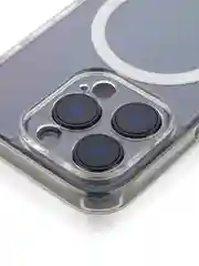 Прозрачный чехол MagSafe для iPhone 16, Pro, Max, Plus пластиковый с силиконом BROSCORP защитой камер