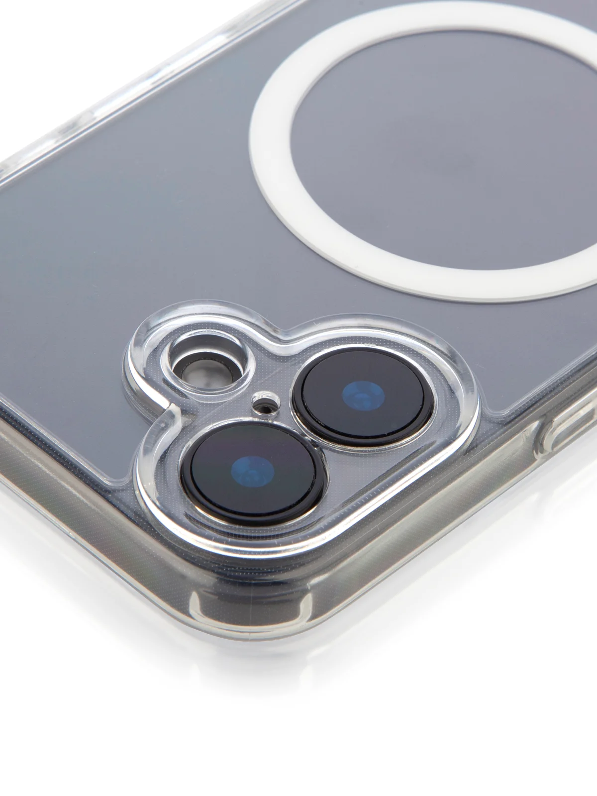 Прозрачный чехол MagSafe для iPhone 16, Pro, Max, Plus пластиковый с силиконом BROSCORP защитой камер