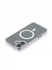 Прозрачный чехол MagSafe для iPhone 16, Pro, Max, Plus пластиковый с силиконом BROSCORP защитой камер