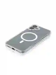 Прозрачный чехол MagSafe для iPhone 16, Pro, Max, Plus пластиковый с силиконом BROSCORP защитой камер