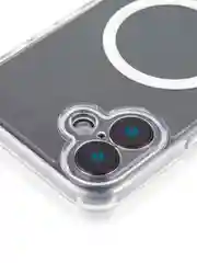 Прозрачный чехол MagSafe для iPhone 16, Pro, Max, Plus пластиковый с силиконом BROSCORP защитой камер