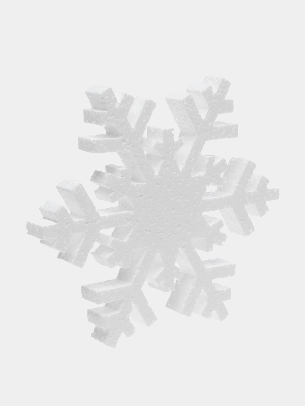 Набор Снежинка из пенопласта 20*20 см №004 10 шт