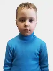 Лазурный водолазка детская в рубчик для девочек и мальчиков