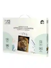 Алмазная мозаика ТРИ СОВЫ "Царь зверей", 40х50 см, холст на деревянном подрамнике