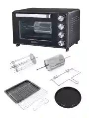 Черный духовой шкаф CHEF PRO CF-EO2101A (33 литра, конвекция, аэрофритюрница, вертел, шашлычница)