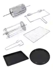 Черный духовой шкаф CHEF PRO CF-EO2101A (33 литра, конвекция, аэрофритюрница, вертел, шашлычница)