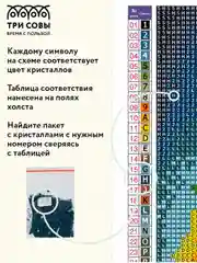 Алмазная мозаика Три совы "Розы и кружево", холст, 40х50 см