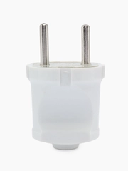 Вилка Smartbuy SBE-10-P04-w, 10A, 250В, без заземления, белая