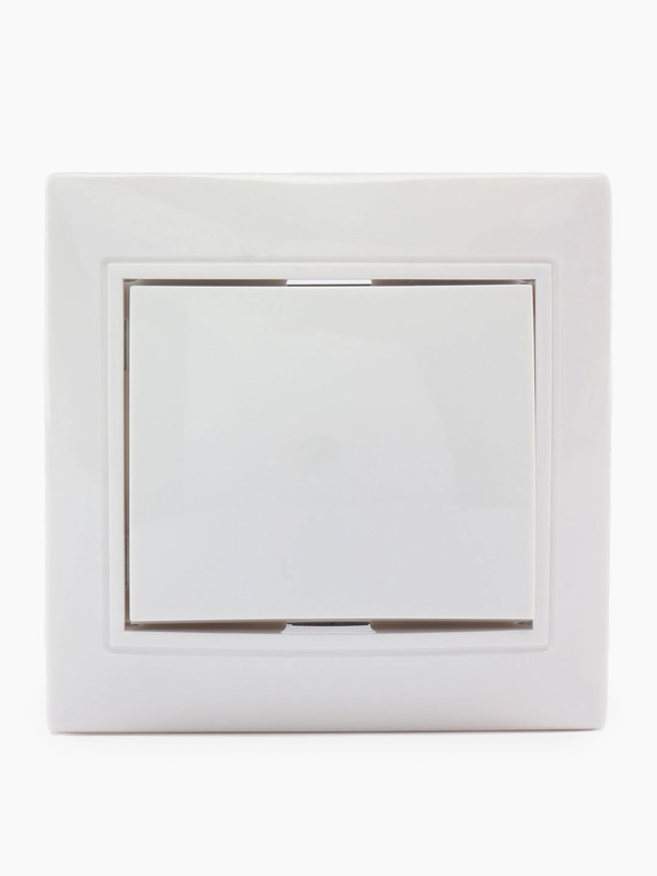 Выключатель Smartbuy SBE-01w-10-SW1-0-с, керамика, 1-клавишный, 10A, белый