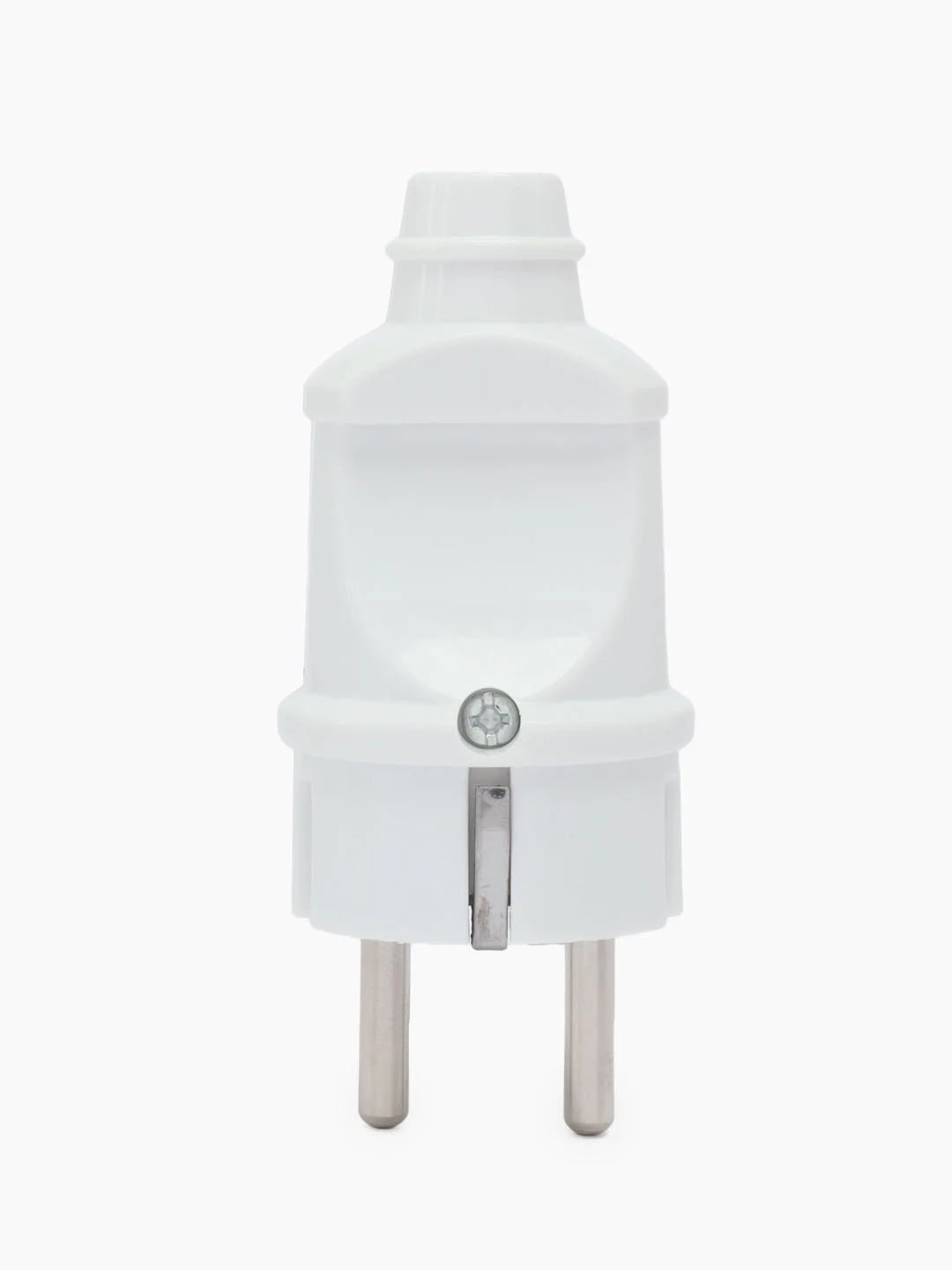 Вилка Smartbuy SBE-16-P01-w, с заземлением, белая