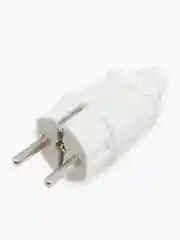 Вилка Smartbuy SBE-16-P01-w, с заземлением, белая