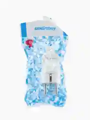Вилка Smartbuy SBE-16-P01-w, с заземлением, белая