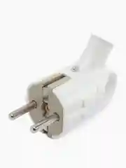 Вилка Smartbuy SBE-16-P03-w, с кольцом, с заземлением, белая