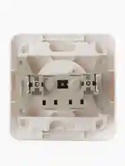 Розетка Smartbuy SBE-02w-10-S1-N, 1 гнездо, 10A, без заземления, белая