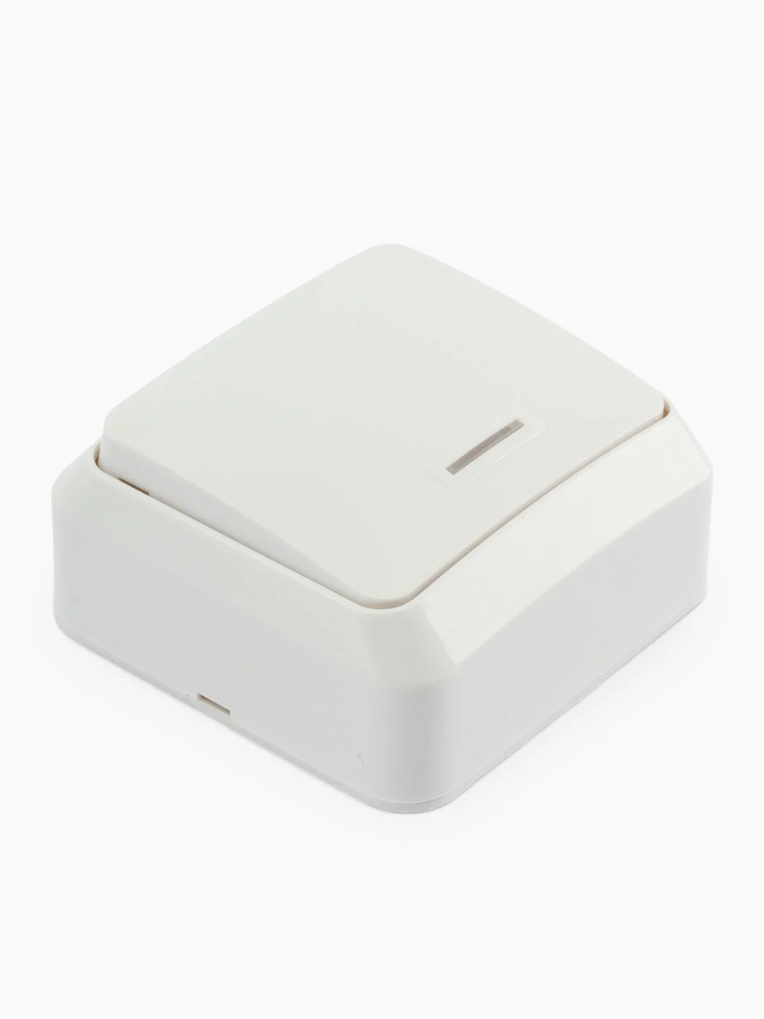 Выключатель Smartbuy SBE-03w-10-SW1-1, с индикатором, 1-клавишный, 10A, белый