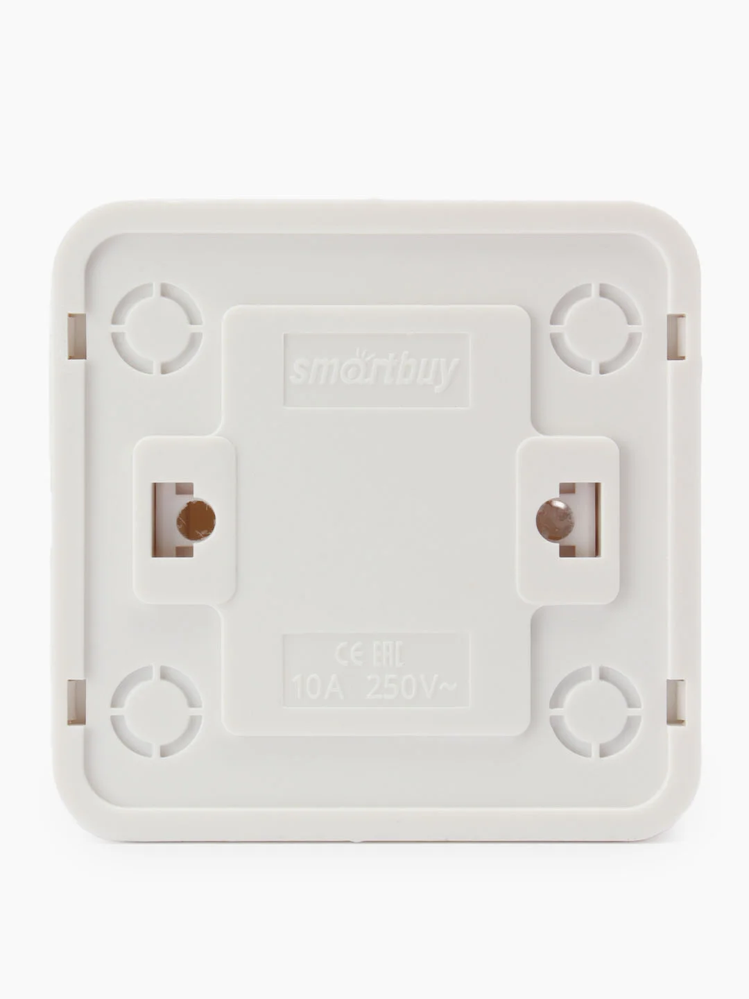 Выключатель Smartbuy SBE-03w-10-SW1-1, с индикатором, 1-клавишный, 10A, белый