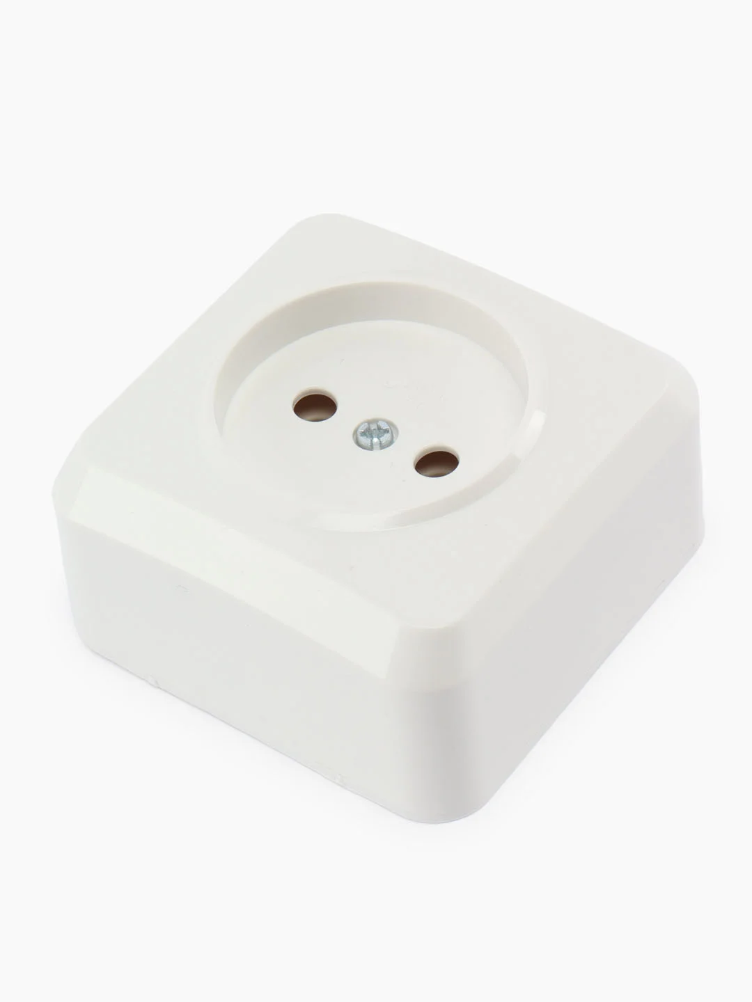 Розетка Smartbuy SBE-03w-10-S1-N-c, 1 гнездо, 10A, без заземления, белая