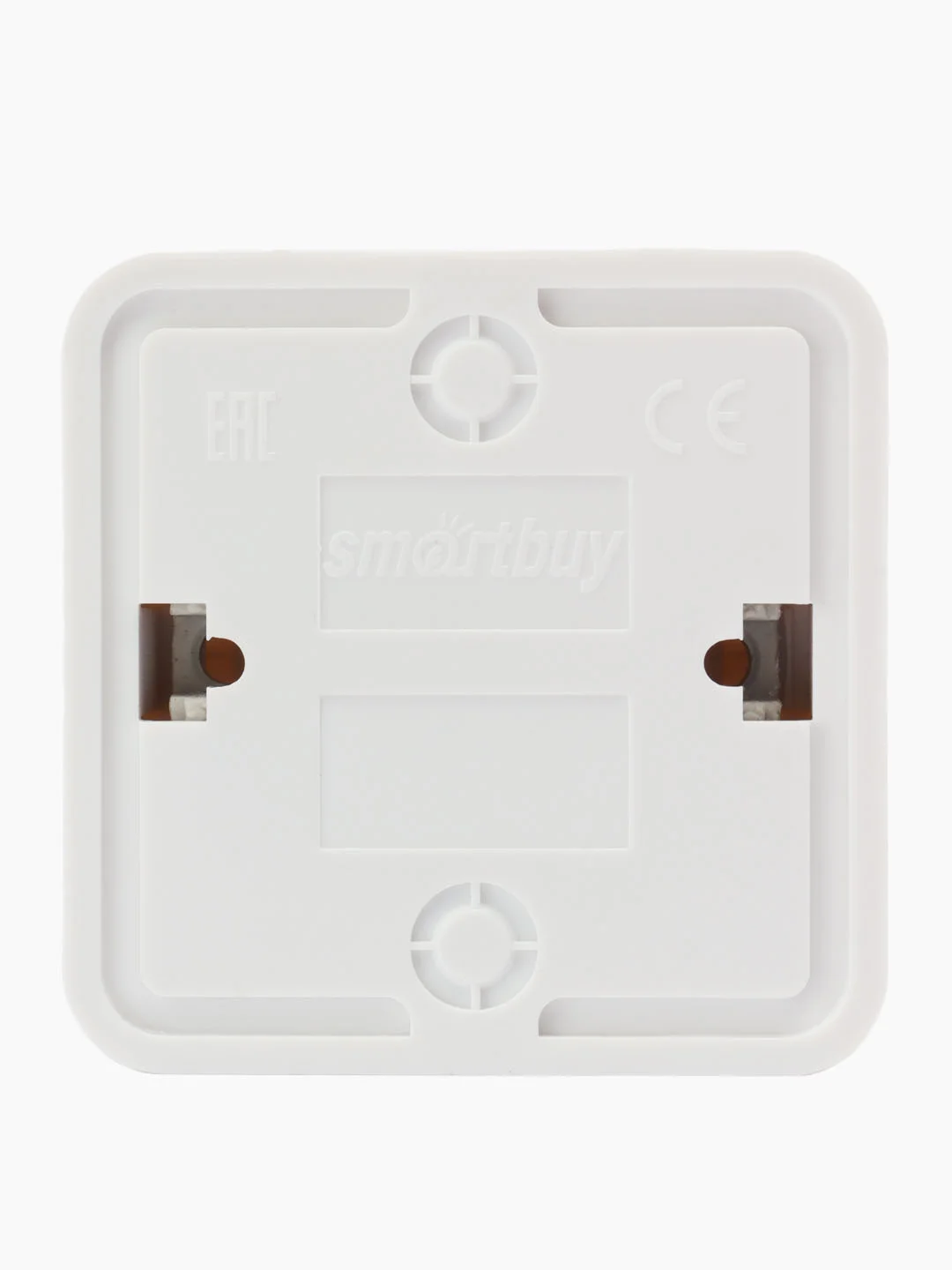 Розетка Smartbuy SBE-03w-10-S1-N-c, 1 гнездо, 10A, без заземления, белая