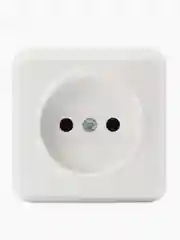 Розетка Smartbuy SBE-03w-10-S1-N-c, 1 гнездо, 10A, без заземления, белая