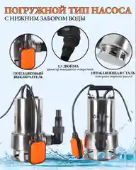 Дренажный насос ДН-1100Н Вихрь