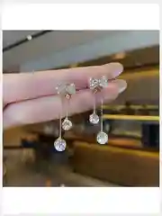 Серьги бижутерия бантик