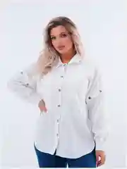 Белый рубашка женская, большие размеры