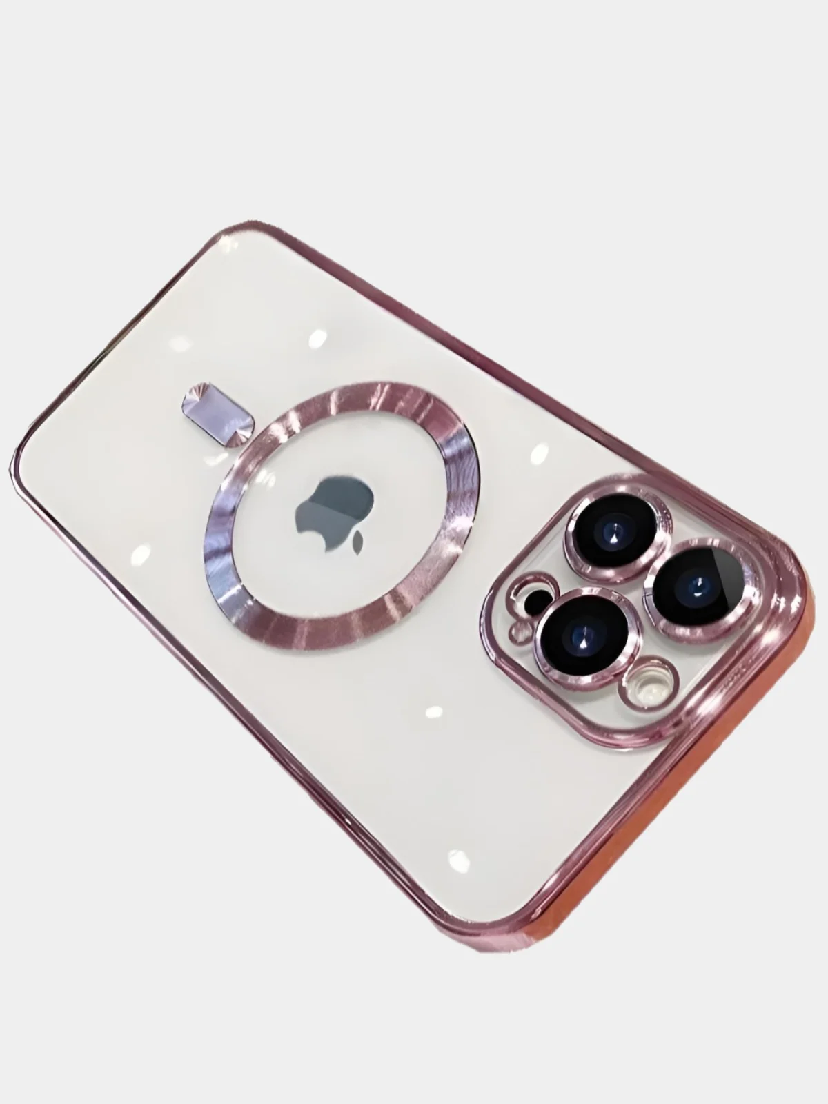 Розовый чехол MagSafe (Магсейф) силиконовый для iPhone 11, 12, 13, 14, 15, X/XS, XR, Pro, Pro Max, Plus