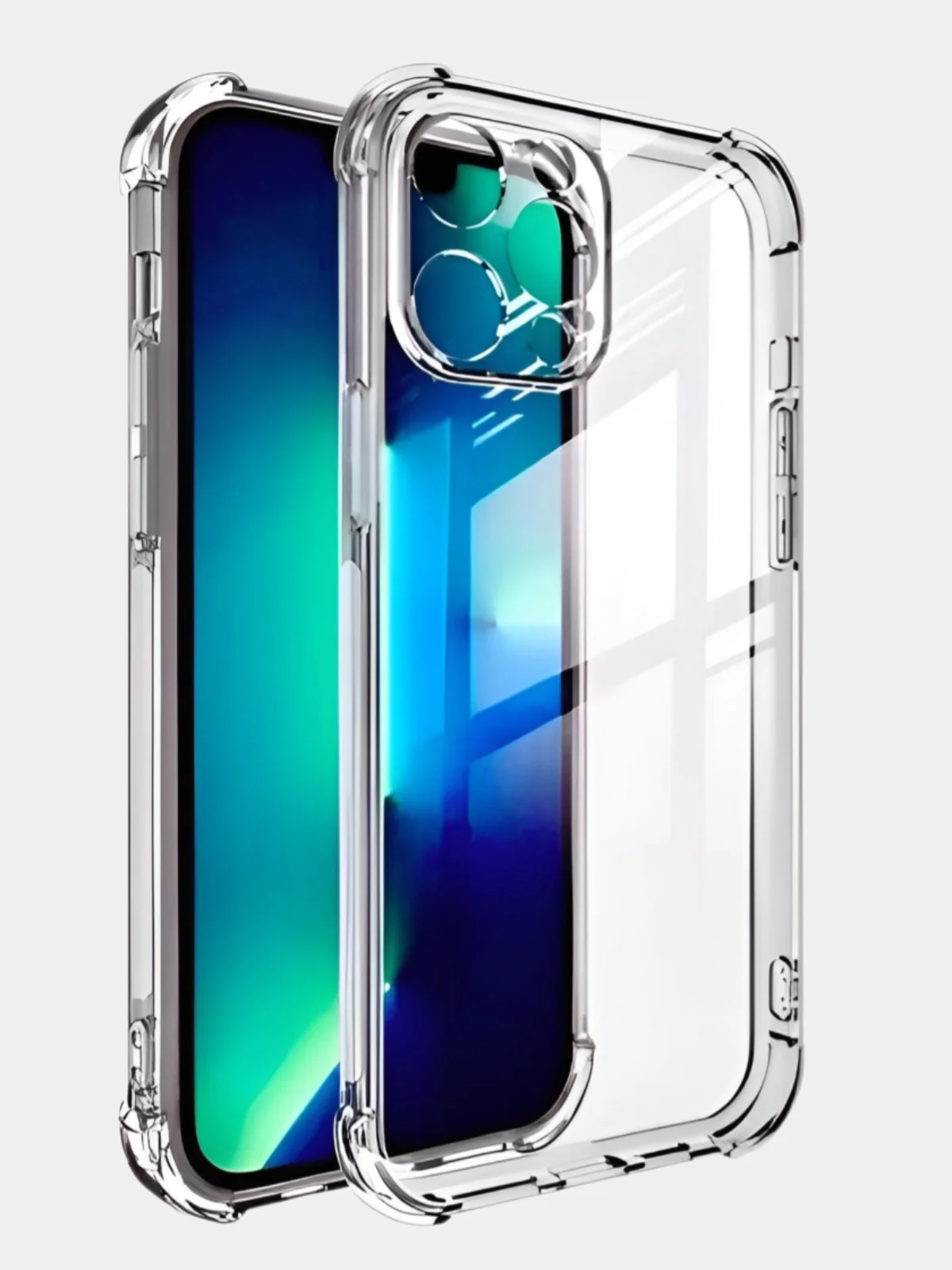 Прозрачный чехол для IPhone 11, 12, 13, 14, 15, XR, Mini, Pro, Pro Max, Plus