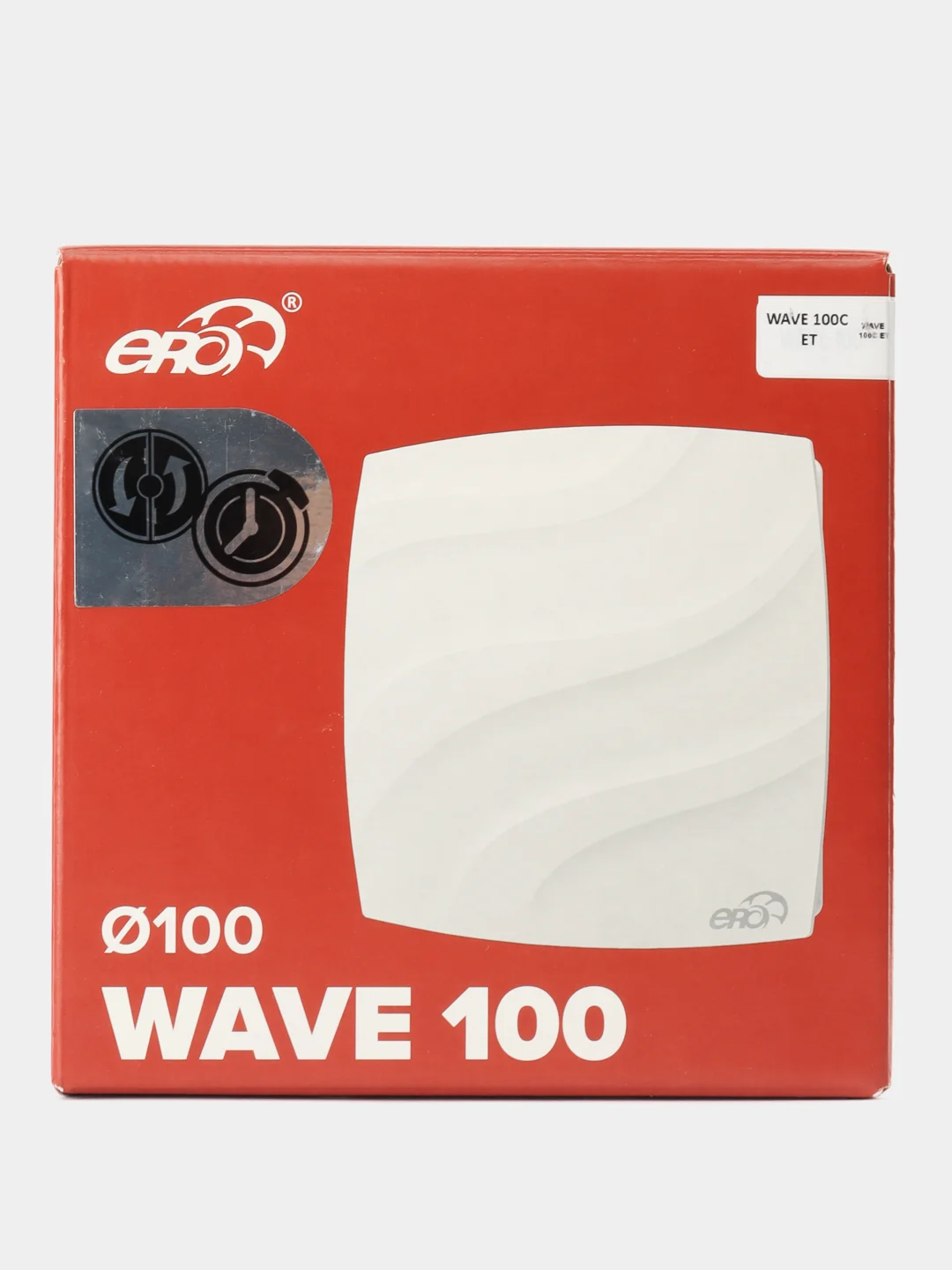Вытяжной вентилятор бесшумный WAVE C ET с обратным клапаном и таймером D120/100
