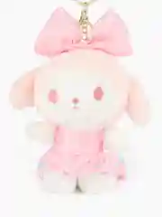 Тёмно-розовый брелок мягкая игрушка Зайчик, Плюшевый котик, Hello Kitty (Китти)