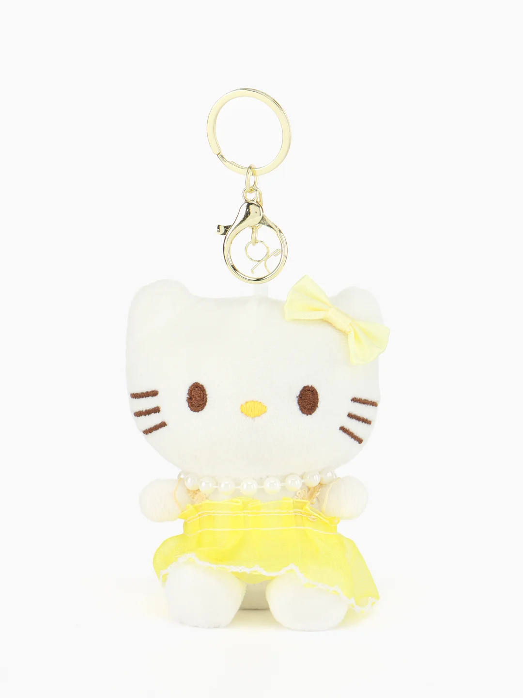 Желтый брелок мягкая игрушка Зайчик, Плюшевый котик, Hello Kitty (Китти)
